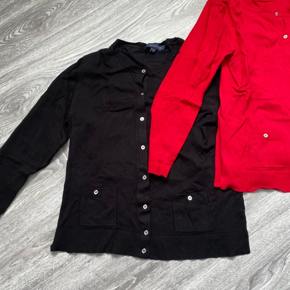 2 Tommy Hilfiger Cardigans red and black - Picture 2 of 6